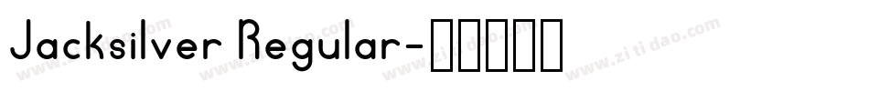 Jacksilver Regular字体转换